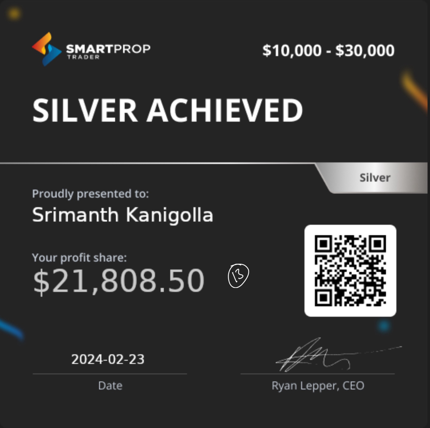 Payout Certificate 14