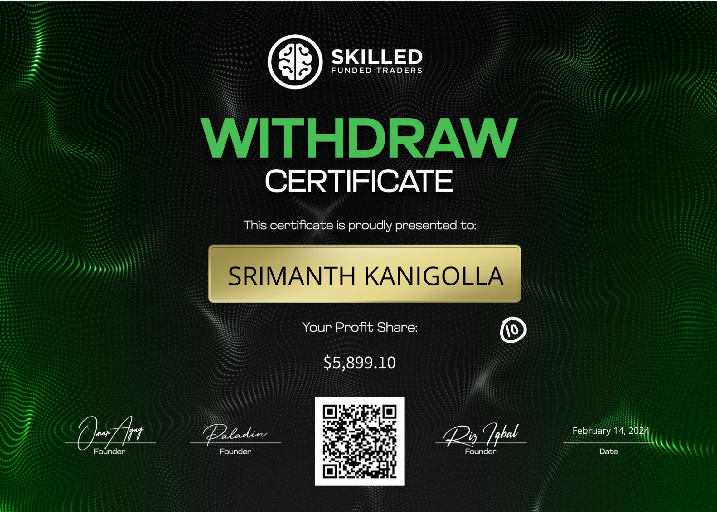 Payout Certificate 5